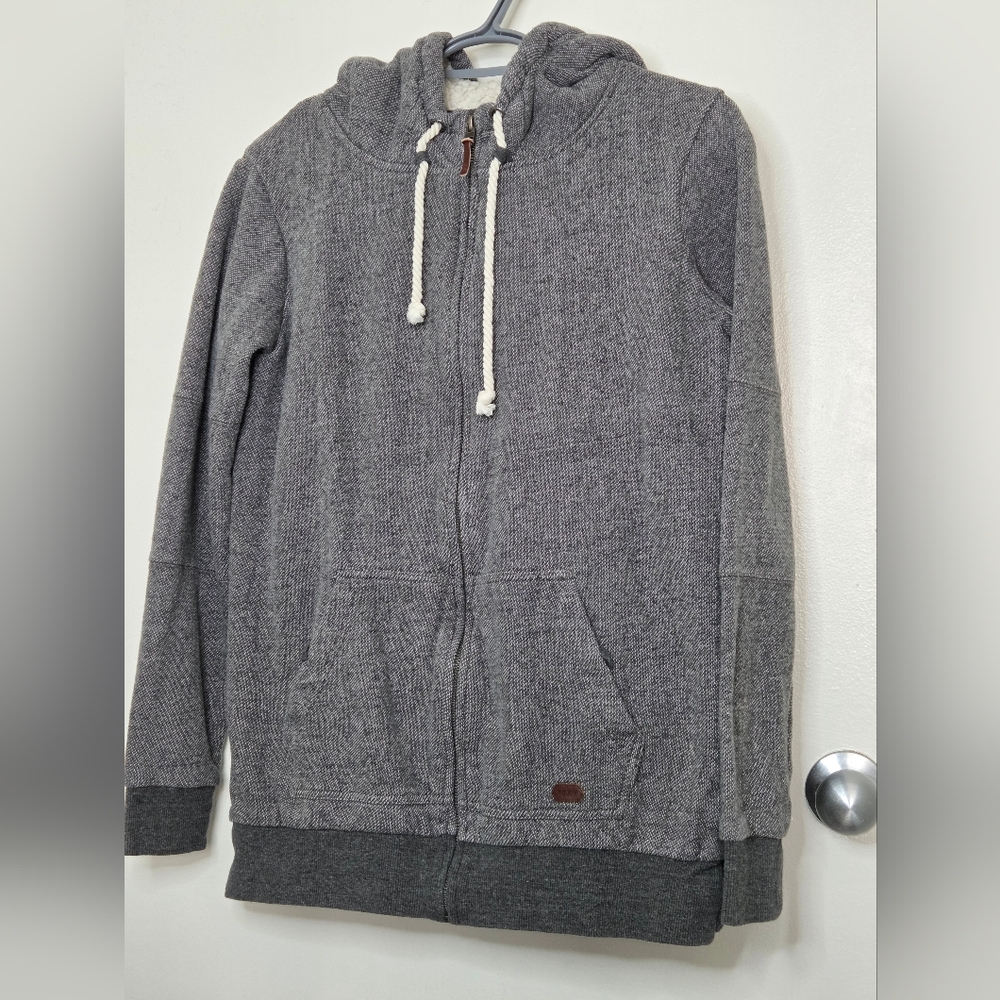 Roxy Gray Utility Jacket with Hood